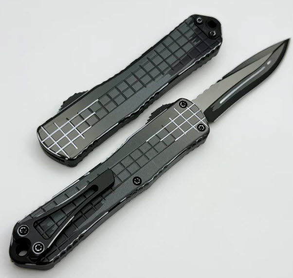 Heretic Knives Manticore E Stealth Gray Cel Shade Grenade Grip w/ Recurve MagnaCut H029F-CS-GRY