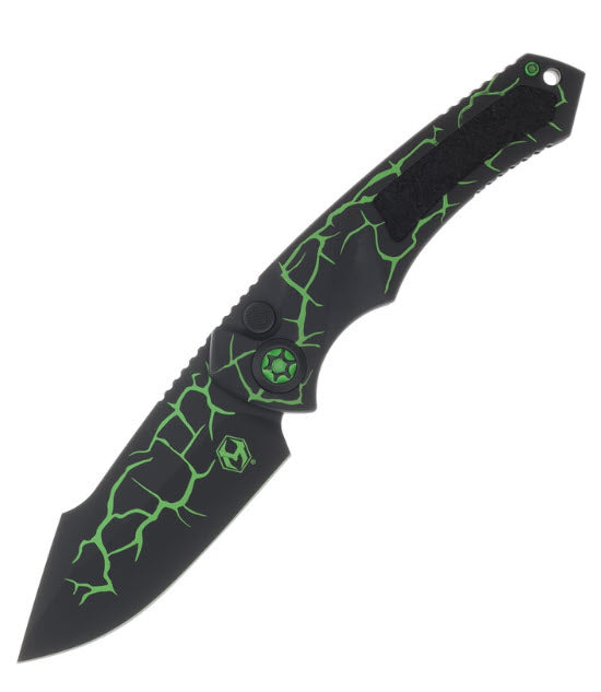 Heretic Pariah Magma Automatic Knife Toxic Green Magnacut H048-MAG-TX