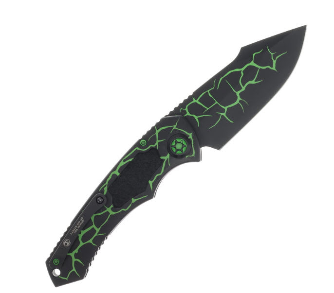 Heretic Pariah Magma Automatic Knife Toxic Green Magnacut H048-MAG-TX