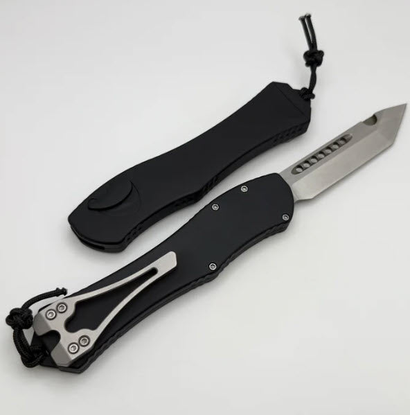 Heretic Hydra V4 w/ Black Aluminum Handle & Stonewash Tanto H406-2A
