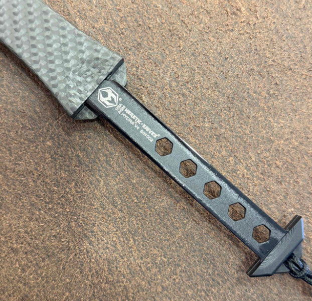 Heretic Knives Custom Hydra V4 OTF Auto T/E Carbon Fiber Handle Vegas Forge Reptilian Blade DLC Hardware